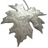 Lila Rasa Silver Maple Leaf Hanging Ornament X 2 Pcs