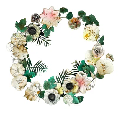 Lila Rasa White Rustic Floral Wreath