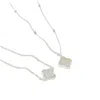 Lila Rasa Women's Clover Gift Set Silver Necklace & Bracelet Mother Of Pearl In Silver