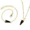 Lila Rasa Women's Gold Blood Stone March Birthstone Boosts Energy Levels . Jewellery Set Necklace & Bracelet In Gold