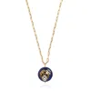 Lila Rasa Women's Gold / Blue Lapis Lazuli Necklace With Filigree In Multi