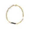 Lila Rasa Women's Gold / Blue Paper Link Necklace  Lapis Lazuli Wave Symphony In Multi