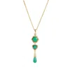 Lila Rasa Women's Gold / Green Emerald Green Necklace In Multi
