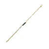 Lila Rasa Women's Gold / Green Paper Link Bracelet Malachite Wave Symphony In Multi