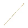 Lila Rasa Women's Gold Link Bracelet Mother Of Pearl Wave Symphony In Gold