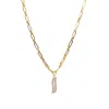 Lila Rasa Women's Gold / White Paper Link Necklace Mother Of Pearl Wave Symphony In Multi