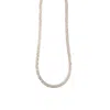 Lila Rasa Women's Herringbone Chain Long 22"  Silver In Silver