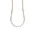 Lila Rasa Women's Long Snake Chain Silver 22" In Silver