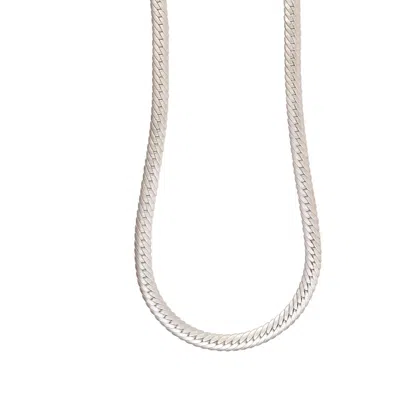 Lila Rasa Women's Long Snake Chain Silver 22"