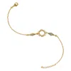 Lila Rasa Women's Neutrals / Gold Opalite Chalcedony Filigree Bracelet