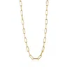 Lila Rasa Women's Paperclip Chain Necklace Gold Large In Gold