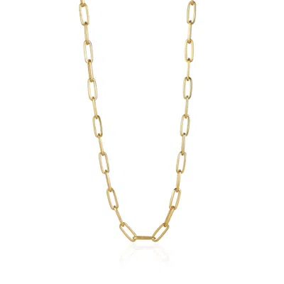 Lila Rasa Women's Paperclip Chain Necklace Gold Large
