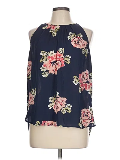 Pre-owned Lila Rose Sleeveless Blouse In Blue