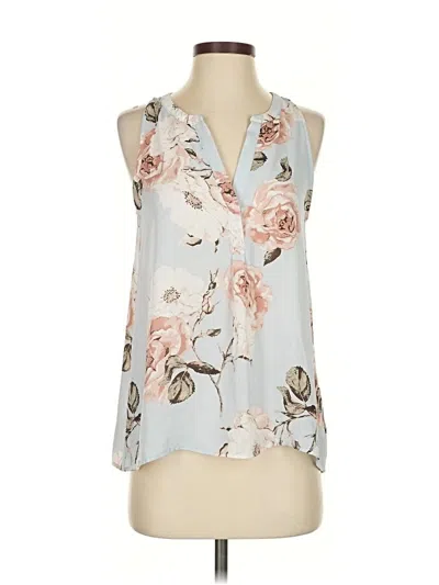 Pre-owned Lila Rose Sleeveless Blouse In Gray