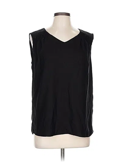 Pre-owned Lila Rose Sleeveless Top Black V Neck Tops