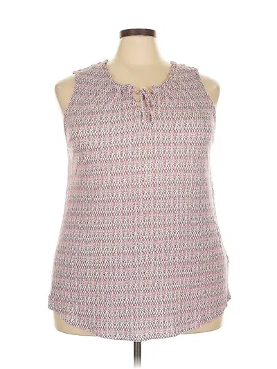 Pre-owned Lila Rose Tank Top Pink Halter Neckline Tops