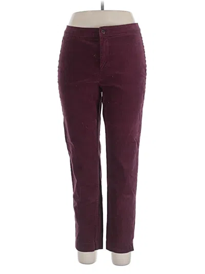Pre-owned Lila Ryan Casual Pants In Burgundy