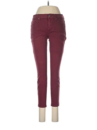 Pre-owned Lila Ryan Jeans In Burgundy