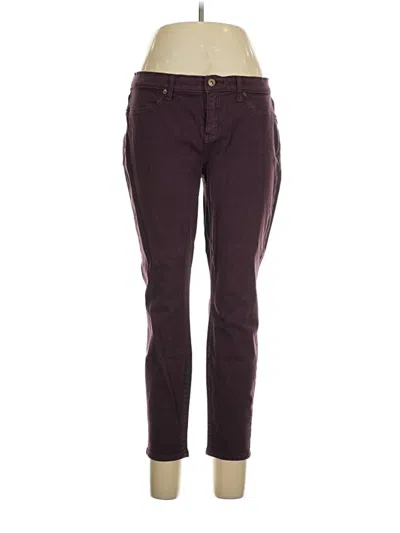 Pre-owned Lila Ryan Jeggings In Burgundy