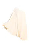 Lilabare Asymmetric Handloom Cotton Top In Off-white