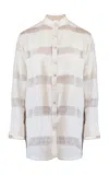 Lilabare Handloom Cotton Shirt In Off-white