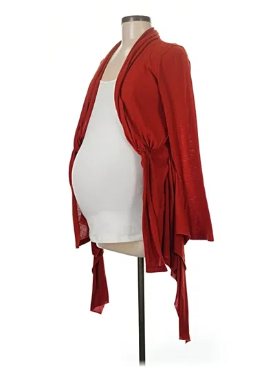 Pre-owned Lilac Cardigan Sweater In Burgundy