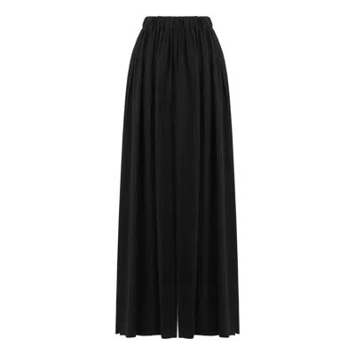 Lilamie Women's Amalfi Loose Fit Elastic Waist Pants - Black