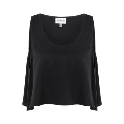 Lilamie Women's Black Soho Short Top