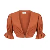 Lilamie Women's Brown Marrakesh Top In Brown