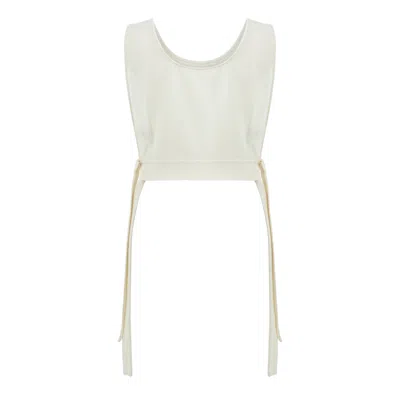 Lilamie Women's Neutrals Istanbul Loose Fit Square Neck Bustier Top - Beige