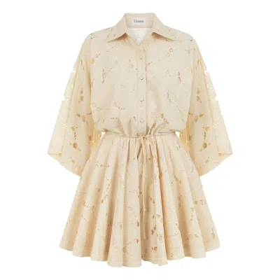 Lilamie Women's Neutrals Rome Oversized Short Jumpsuit - Beige