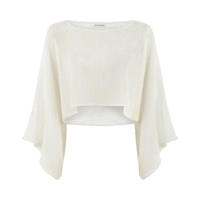 Lilamie Women's White Carmen Top