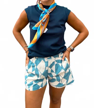 Lilbelle By Lilbelle Azalea Pattern Shorts In Blue
