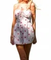 Lilbelle By Lilbelle Ditsy Floral Gauze Romper In Off White In White