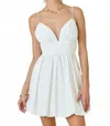 Lilbelle By Lilbelle Lizzy Mini Bubble Dress In Off White In White