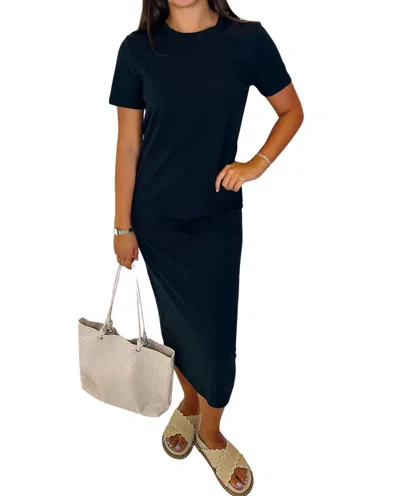 Lilbelle Charlotte Grason Favorite T-shirt Dress In Black