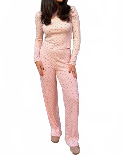 Lilbelle Charlotte Kennedy Heart Lounge Set In Pink