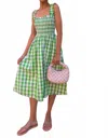 Lilbelle Charlotte Tee It Up Open Back Maxi Dress In Green In Green