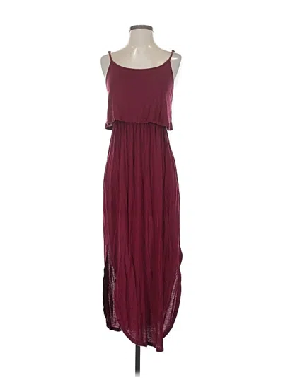 Pre-owned Lilbetter Casual Dress In Burgundy