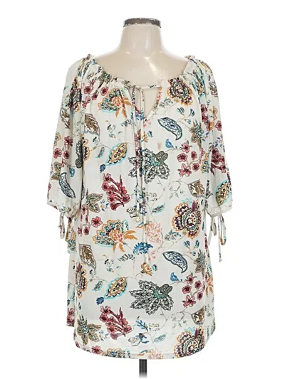 Pre-owned Lildy 3/4 Sleeve Blouse In Ivory