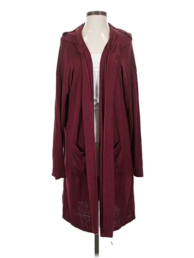 Pre-owned Lildy Cardigan Sweater In Burgundy