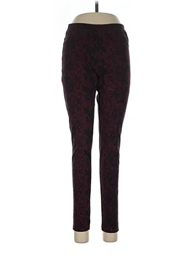 Pre-owned Lildy Casual Pants In Burgundy