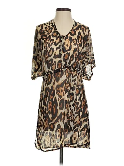 Pre-owned Lildy Kimono In Brown