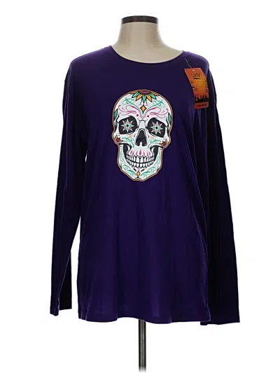 Pre-owned Lildy Long Sleeve T-shirt In Purple
