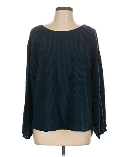 Pre-owned Lildy Long Sleeve T-shirt In Teal