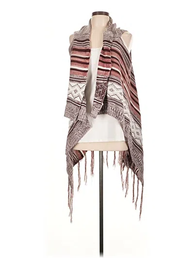 Pre-owned Lildy Poncho In Brown