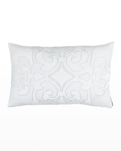 Lili Alessandra Annie Small Rectangular Pillow In White