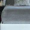 Lili Alessandra Aria Quilted European Pillow, 26 X 26 In Light Grey