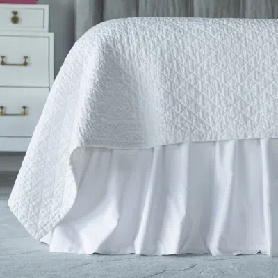 Lili Alessandra Battersea Gathered Cotton 22" Bed Skirt