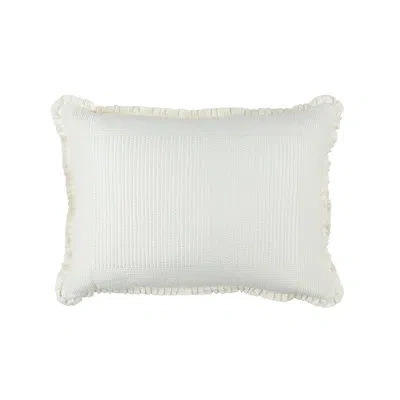 Lili Alessandra Battersea Rectangular Silk Pillow Cover & Insert In Ivory